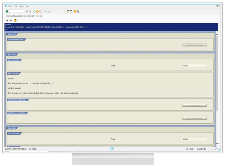 SAP CO60 transaction in SAP GUI