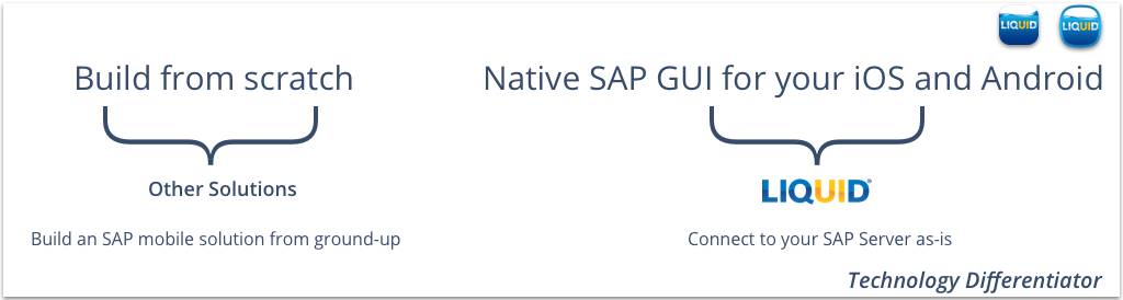 Leverage your existing SAP infrastructure  as-is on iOS and Android