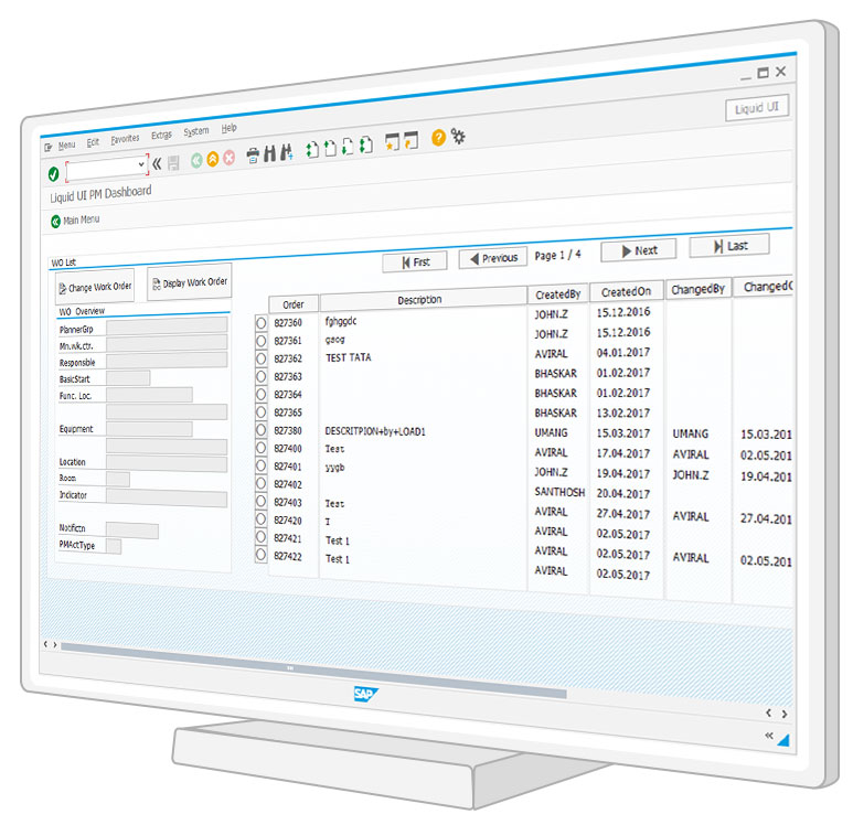 Desktop - SAP PM Dashboard