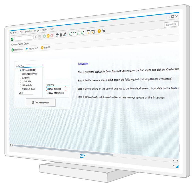 Desktop - Create SAP Sales Order