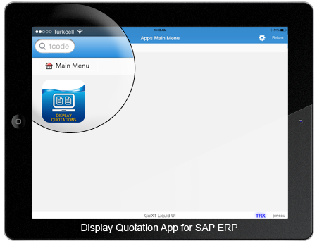 Display Quotation App for SAP ERP