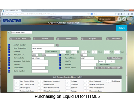 Purchasing on Liquid UI for HTML5